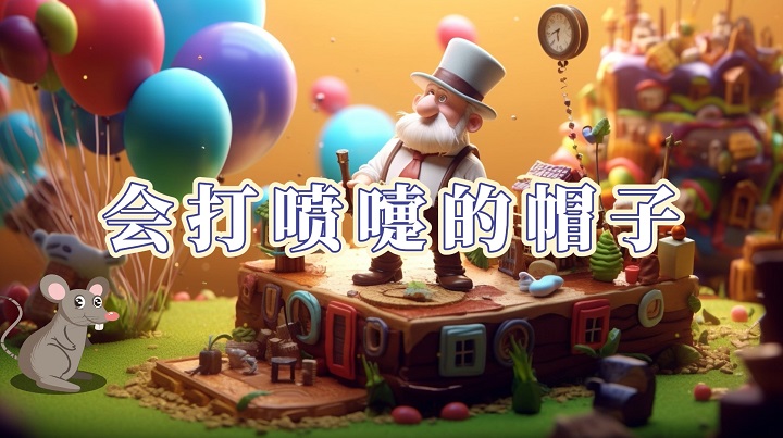 会打喷嚏的帽子-少儿故事、绘本故事少儿演讲朗诵配乐led背景视频